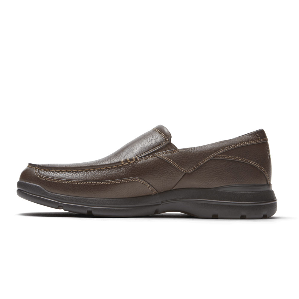 Rockport Mens Slip-On Brown - City Play Two - UK 968-PIMRFZ